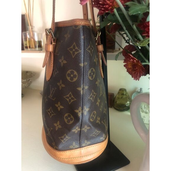 Vintage LOUIS VUITTON LV Monogram Petit Bucket Bag - Picture 3 of 15
